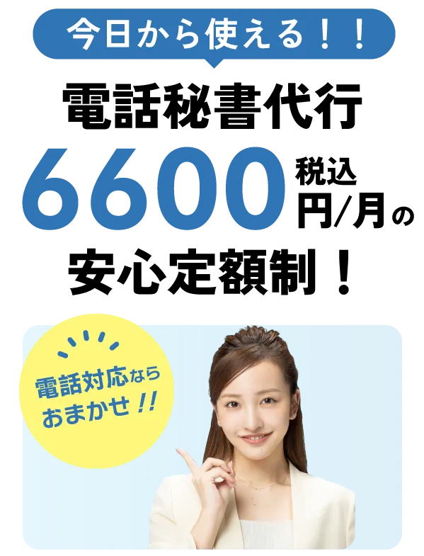 業界最安水準！月6600円の安心定額制！
